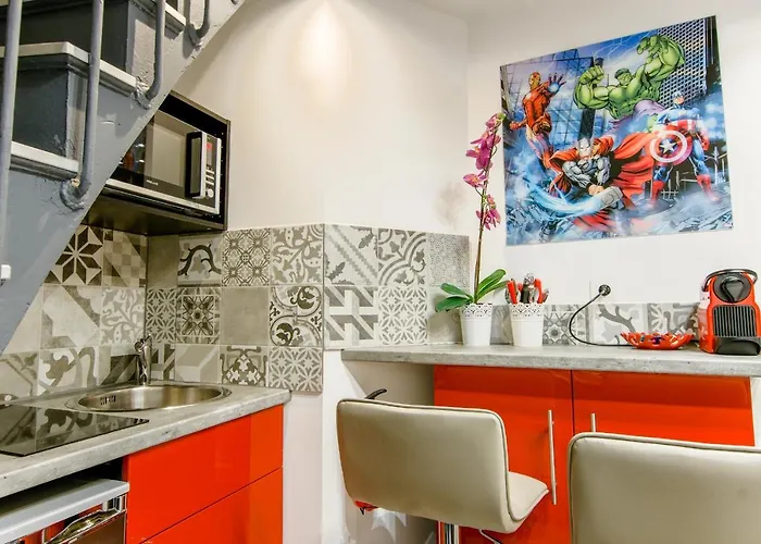 25 - Fun Duplex In Montorgueil Appartement Parijs